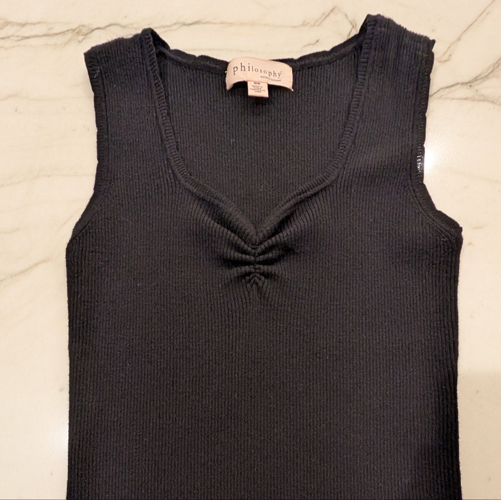 Philosophy knit Black Tank Top